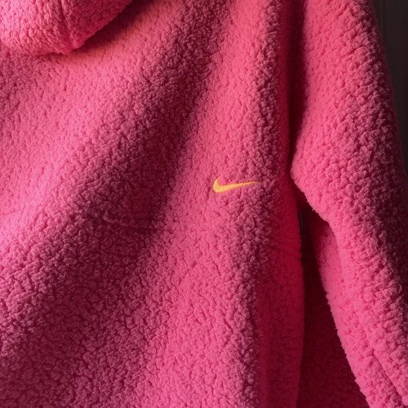 Nike Therma-Fit Pullover Fleece Hoodie Jacket Pink size Small - Picture 6 of 11